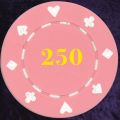 Pink Card Suit chip 11.5gm Numbered 250