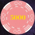 Pink Four Tab Numbered 5000