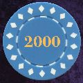 Light Blue Diamond 11.5gm Numbered 2000