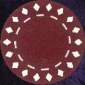 Burgundy Diamond design chip 11.5gm
