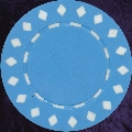 Light Blue Diamond design chip 11.5gm