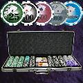 Tournament Numbered 500 Twist 11.5gm chips with Aluminium Case
