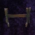 Mahogany Casino Style H legs for Blackjack Poker Tables