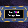 Blue six tab dice design heavy chip 11.5gm DAMAGED 50% OFF