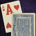 Blue Low Vision Playing Cards