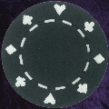 Black Card Suit chip 11.5gm