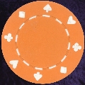 Orange Card Suit chip 11.5gm