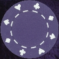 Purple Card Suit chip 11.5gm