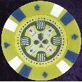 Yellow Double Stripe 3 colour 14gm numbered 5000