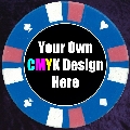 Light Blue Double Stripe Customised 14gm Chips