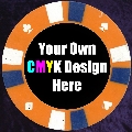 Orange Double Stripe Customised 14gm Chips