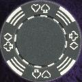 Light Grey Four tab poker chip 11.5gm