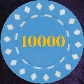 Light Blue Diamond Chip Numbered 10000