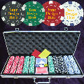 Customised 500 Dice Poker Gift Chip Set
