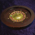 Mahogany finish roulette wheel 45cm / 18'' diameter