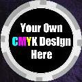 Grey Customised 11.5gm Sticker Poker Chip