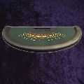 Green Blackjack table top with 500 capacity tray.