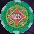 Green Ultimate Clay 2017 chip 14gm Numbered 25