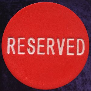 Reserved Button 25mm diameter 3mm thick Photo