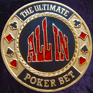 ALL IN Metal Poker Card Protector Photo