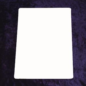 Cut Card Wide White Photo