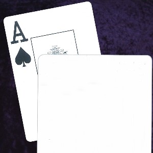 Standard Width Super Index Blank Playing Cards Photo