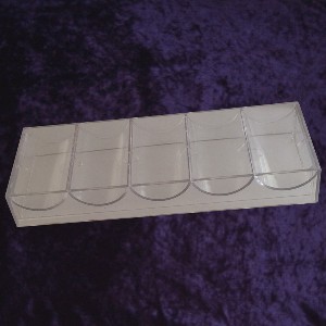 100 Chip Tray Clear Acrylic Photo