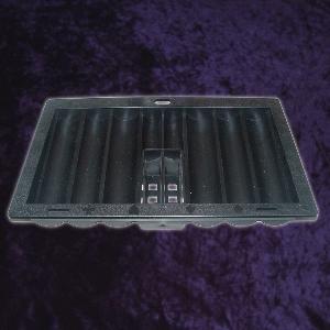 Thick Black Poker Tray With Hole For Playing Cards Photo