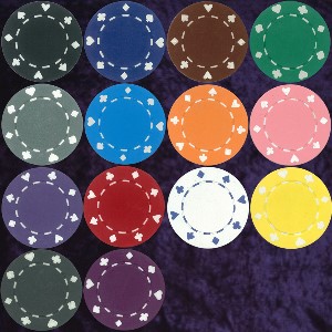 SAMPLE PACK of Card Suit chip 11.5gm Photo