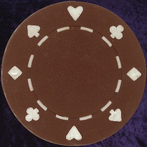 Brown Card Suit chip 11.5gm Photo