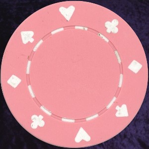 Pink Card Suit chip 11.5gm Photo