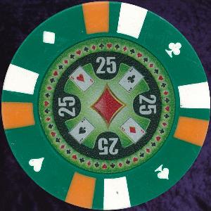 Green Double Stripe 3 colour 14gm numbered 25 Photo