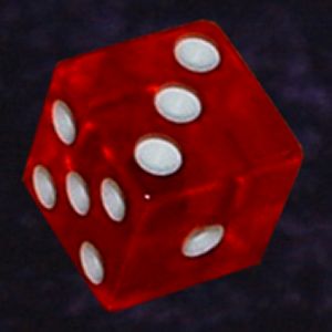 17mm Red Craps Dice Photo