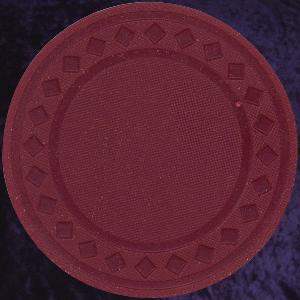 Dark Magenta poker chip diamond rim 4gm Photo