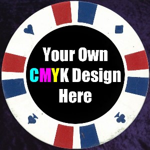 White Double Stripe Customised 14gm Chips Photo