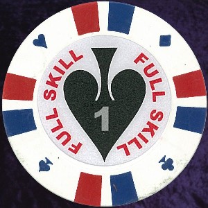 Photo 0 of White Double Stripe Customised 14gm Chips