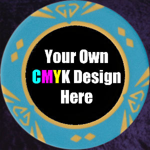 Light Blue Customised Gem chip 14gm Photo