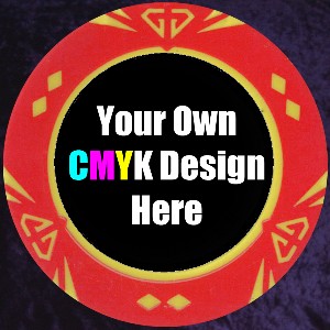 Red Customised Gem chip 14gm Photo