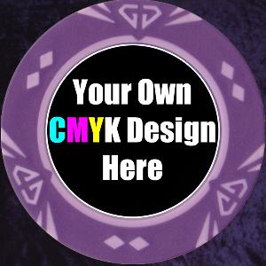 Purple and Pink Customised Gem chip 14gm Photo