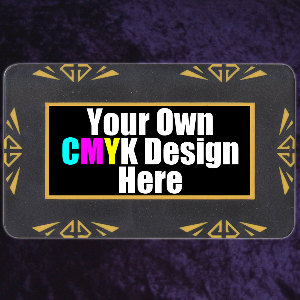Black Customised Gem Plaque 75 x 45mm Photo