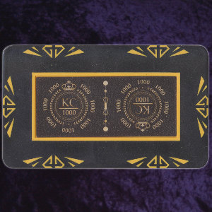 Photo 1 of Black Customised Gem Plaque 75 x 45mm