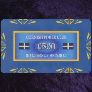 Photo 0 of Blue Customised Gem Plaque 75 x 45mm