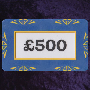 Photo 1 of Blue Customised Gem Plaque 75 x 45mm