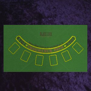 Photo 1 of Roulette '0' and Blackjack layout on reverse Green 80 x 44cm