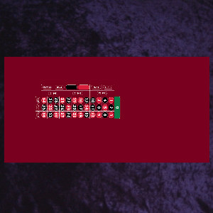 Photo 1 of Roulette Baize '0' Right Hand 290 x 156cm Burgundy