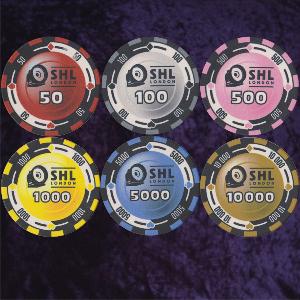 Photo 5 of Multi-coloured Personalised Printed Chip with rim printing
