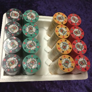 Photo 8 of Multi-coloured Personalised Printed Chip with rim printing