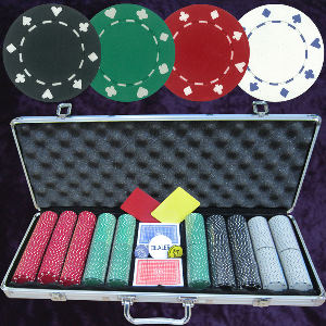 500 Card Suit 11.5gm with Aluminium case Photo