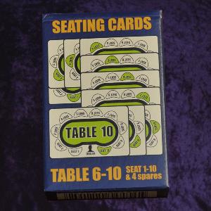 Photo 0 of Poker Table Seating Cards 6-10