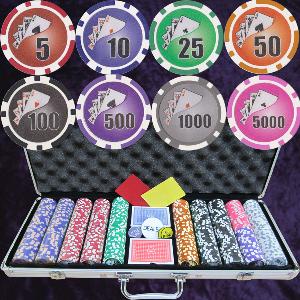 500 Numbered 11.5gm Twist chips for Blackjack in case Photo